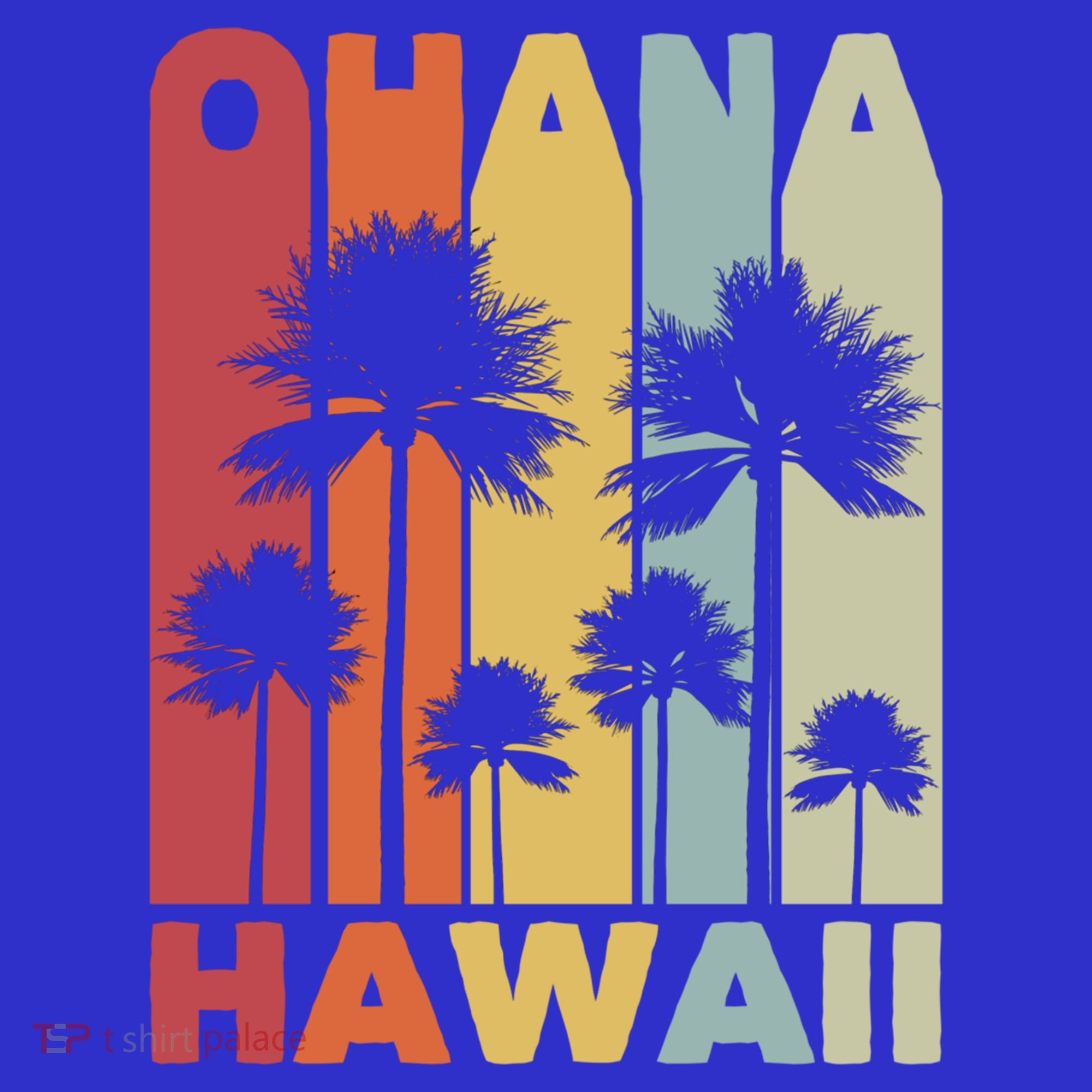 Family Ohana Hawaiian Retro Hawaii Tropical Summer Vacation Gift Women's Tank Top