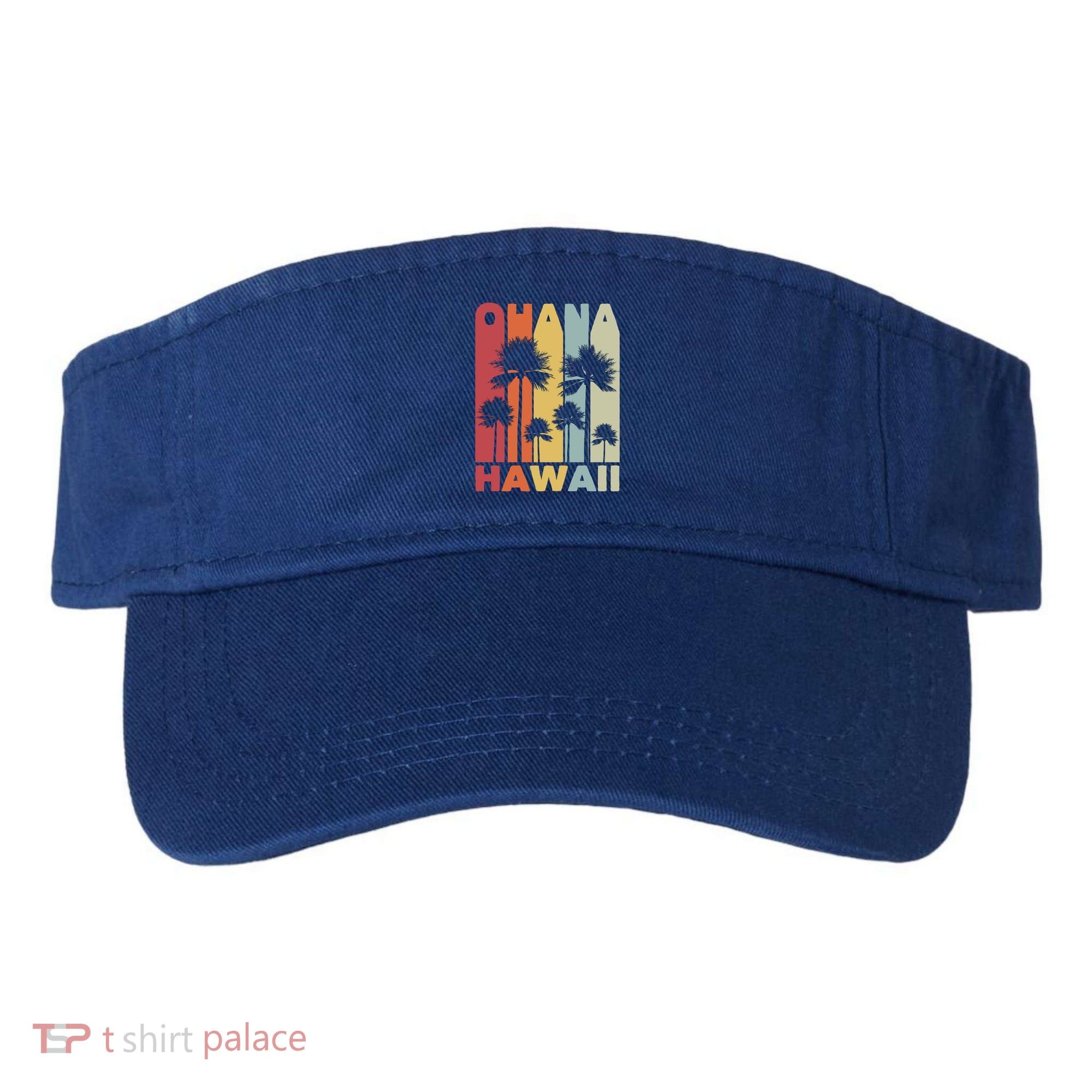 Family Ohana Hawaiian Retro Hawaii Tropical Summer Vacation Gift Visor