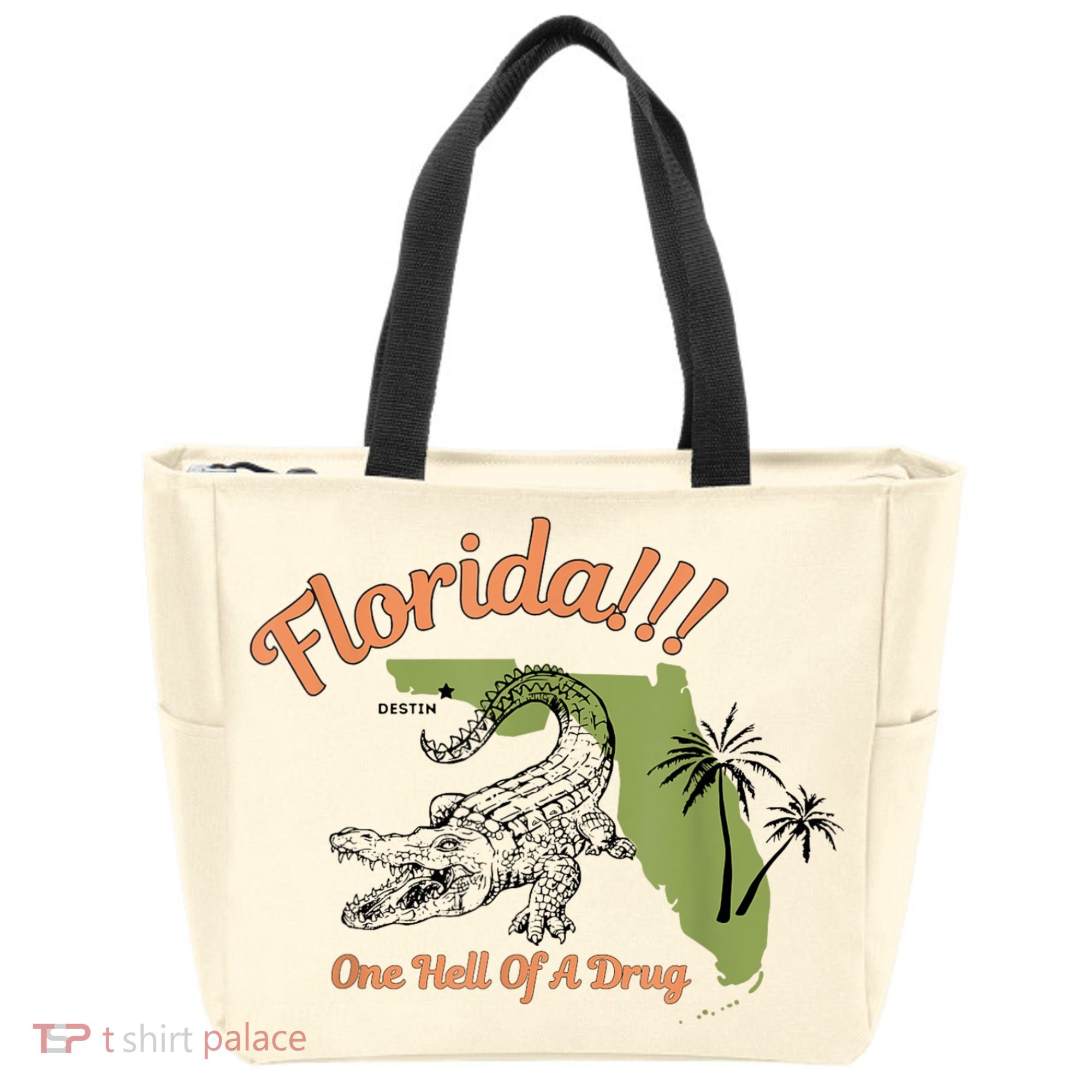 Florida One Hell Of A Drug Funny Summer Beach Tote Bag