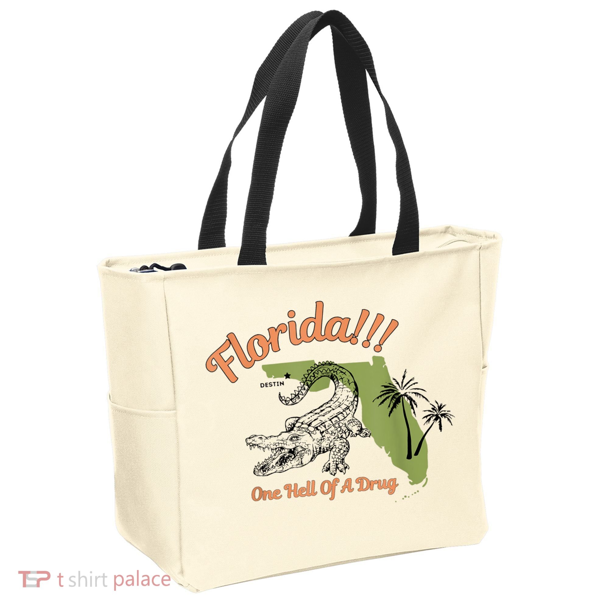 Florida One Hell Of A Drug Funny Summer Beach Tote Bag