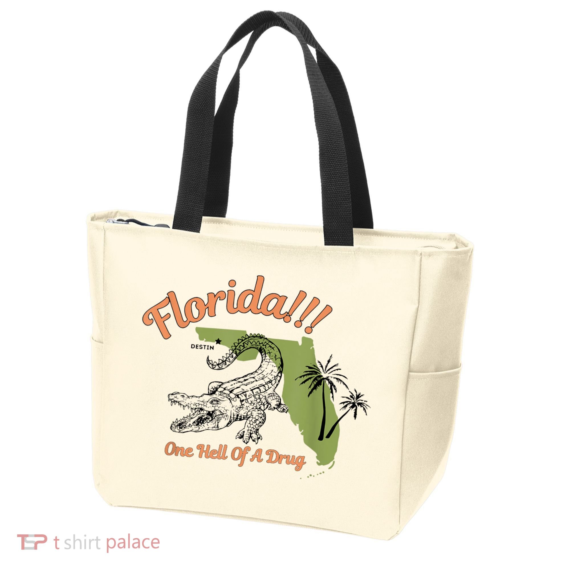 Florida One Hell Of A Drug Funny Summer Beach Tote Bag