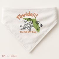 Florida One Hell Of A Drug Funny Summer Beach USA-Made Doggie Bandana thumb 0