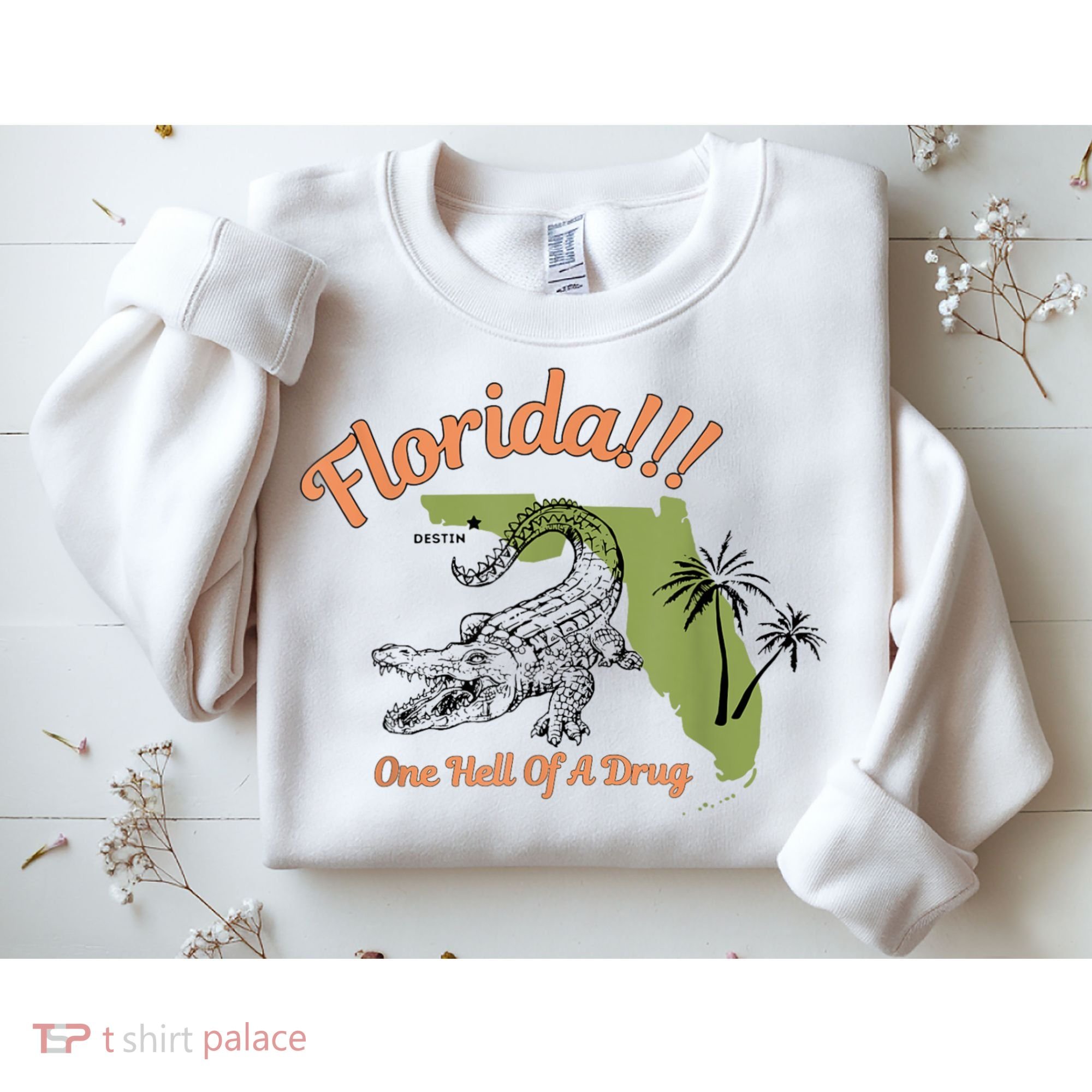 Florida One Hell Of A Drug Funny Summer Beach Sweatshirt