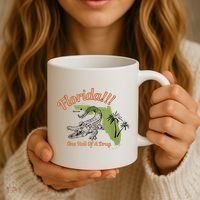 Florida One Hell Of A Drug Funny Summer Beach Coffee Mug thumb 3