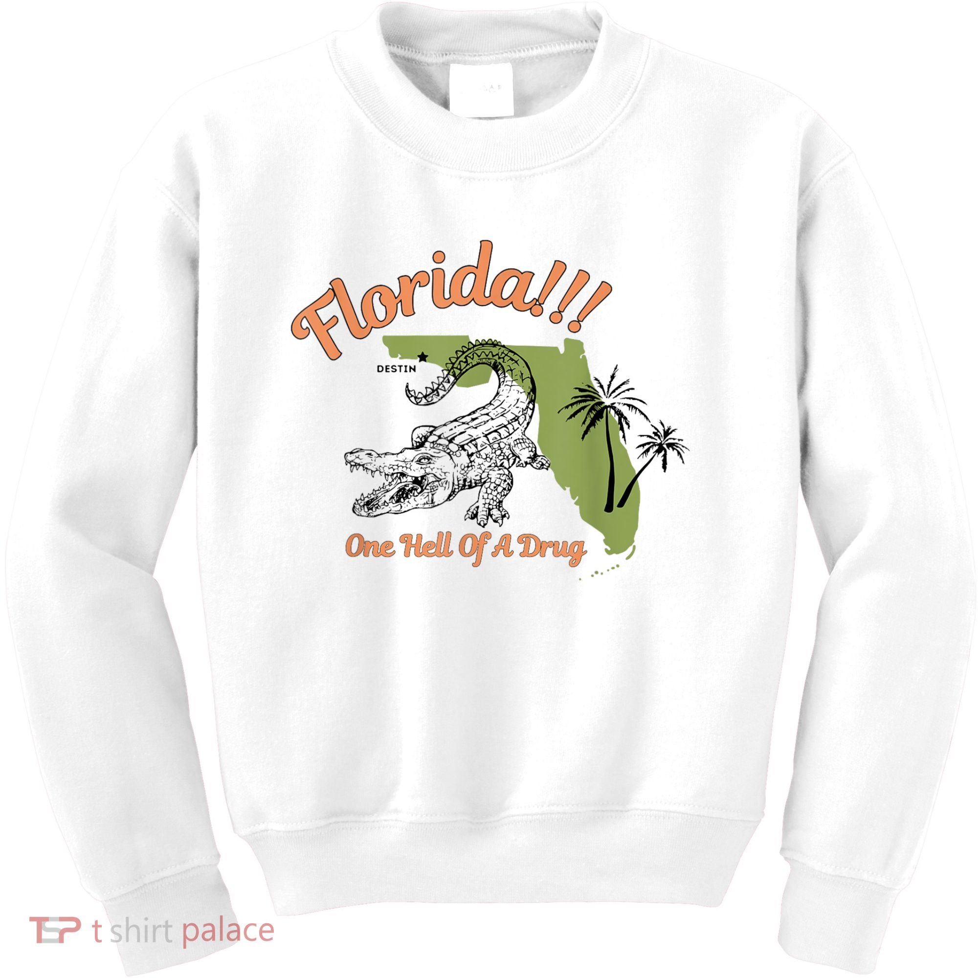 Florida One Hell Of A Drug Funny Summer Beach Kids Sweatshirt