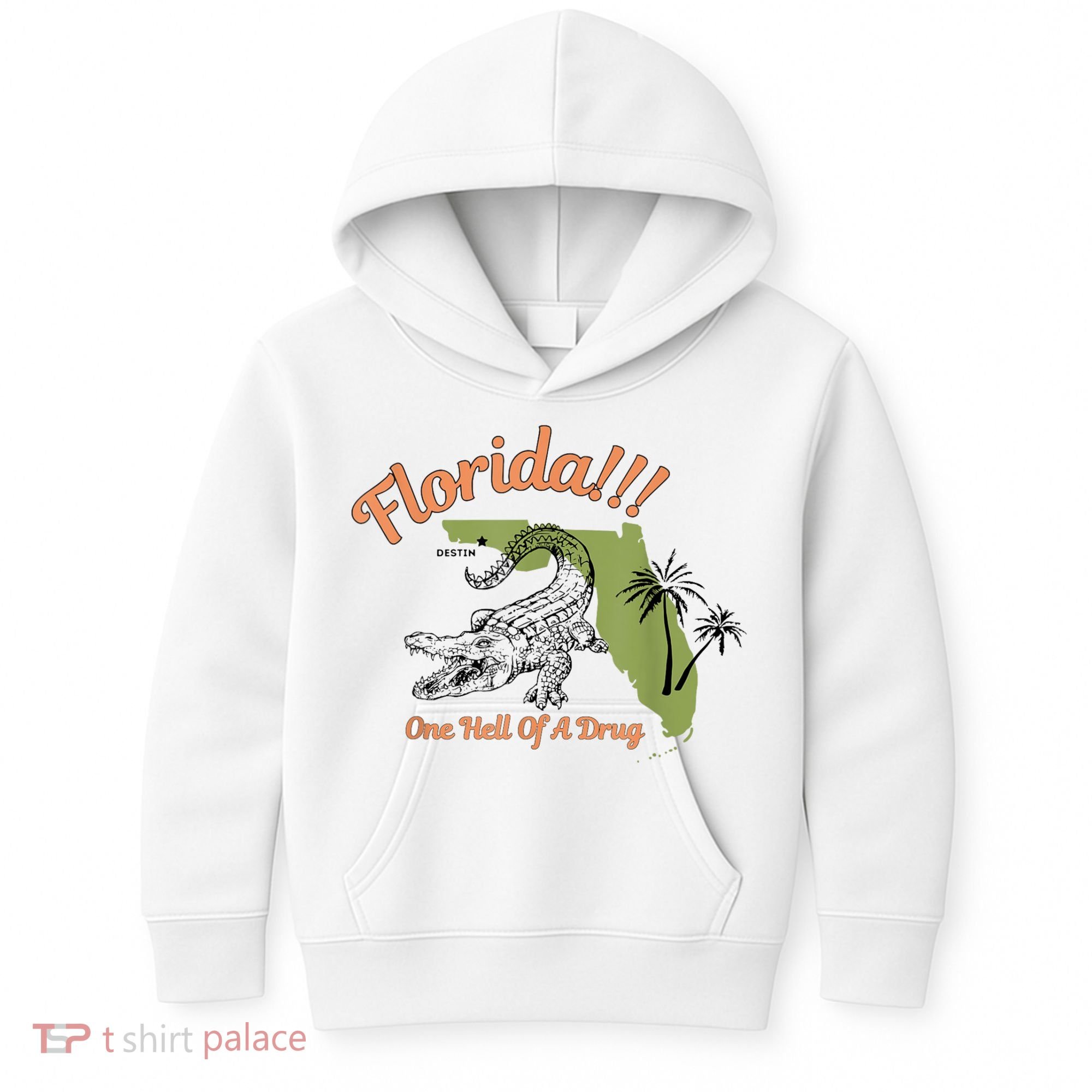Florida One Hell Of A Drug Funny Summer Beach Kids Hoodie