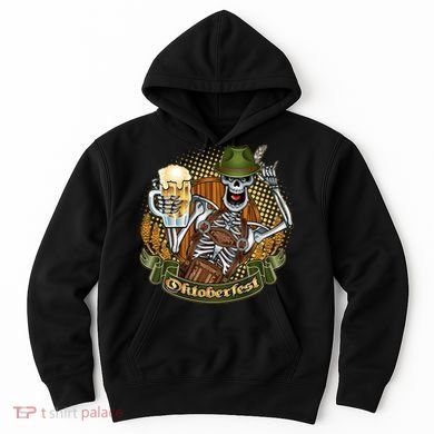 Funny Oktoberfest Halloween Skeleton Hoodie