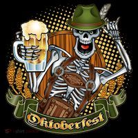 Funny Oktoberfest Halloween Skeleton Coffee Mug thumb 5