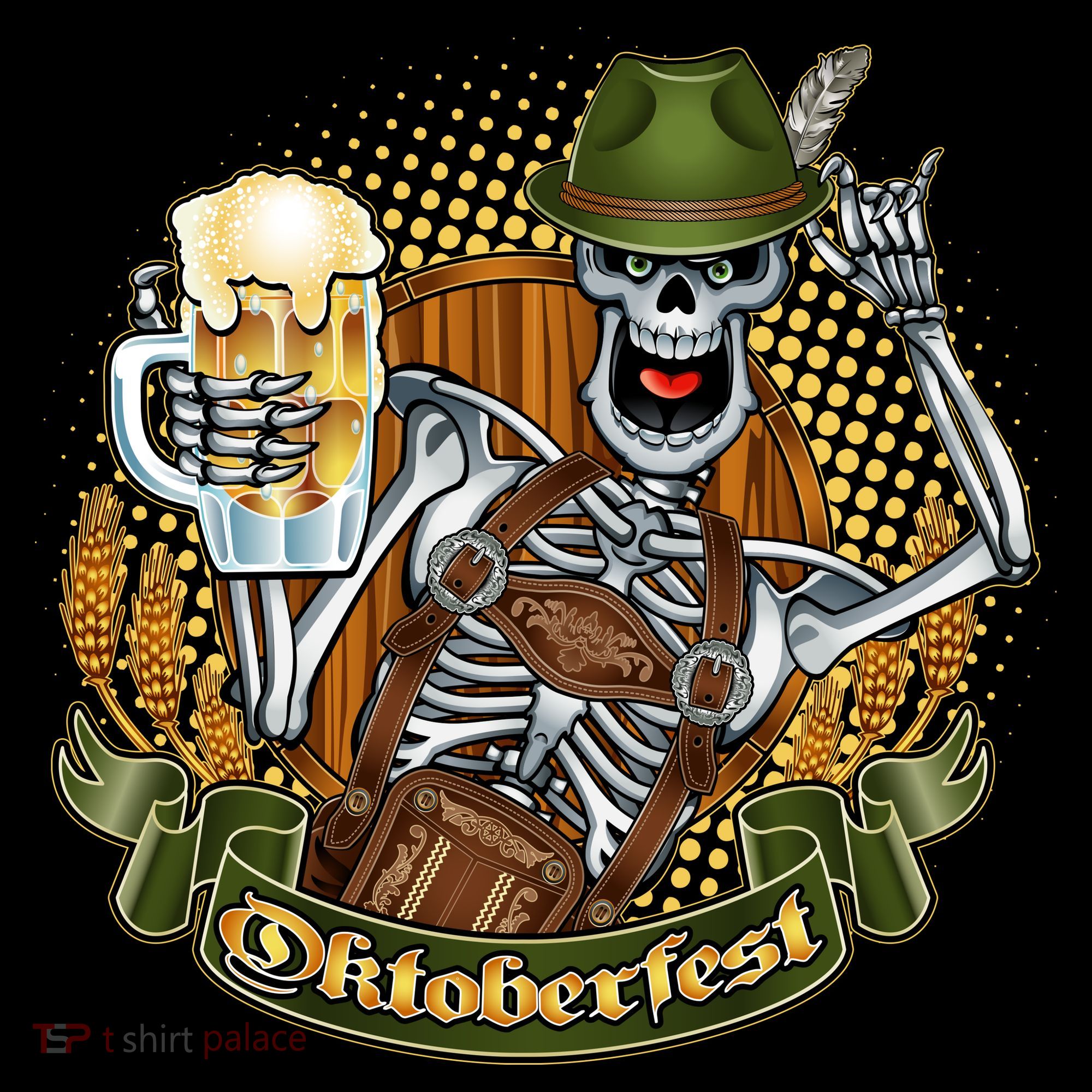 Funny Oktoberfest Halloween Skeleton Coffee Mug