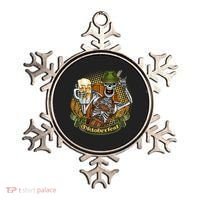 Funny Oktoberfest Halloween Skeleton Ornament thumb 0