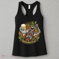 Funny Oktoberfest Halloween Skeleton Women's Tank Top thumb 3