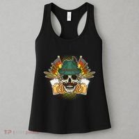 Funny Oktoberfest Halloween Skull Women's Tank Top thumb 3