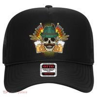 Funny Oktoberfest Halloween Skull Hat thumb 0