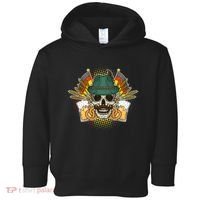 Funny Oktoberfest Halloween Skull Toddler Hoodie thumb 0