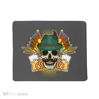 Funny Oktoberfest Halloween Skull Mousepad thumb 0