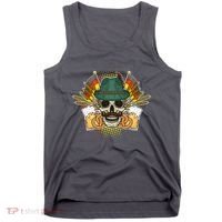 Funny Oktoberfest Halloween Skull Tank Top thumb 0