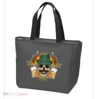 Funny Oktoberfest Halloween Skull Tote Bag thumb 3