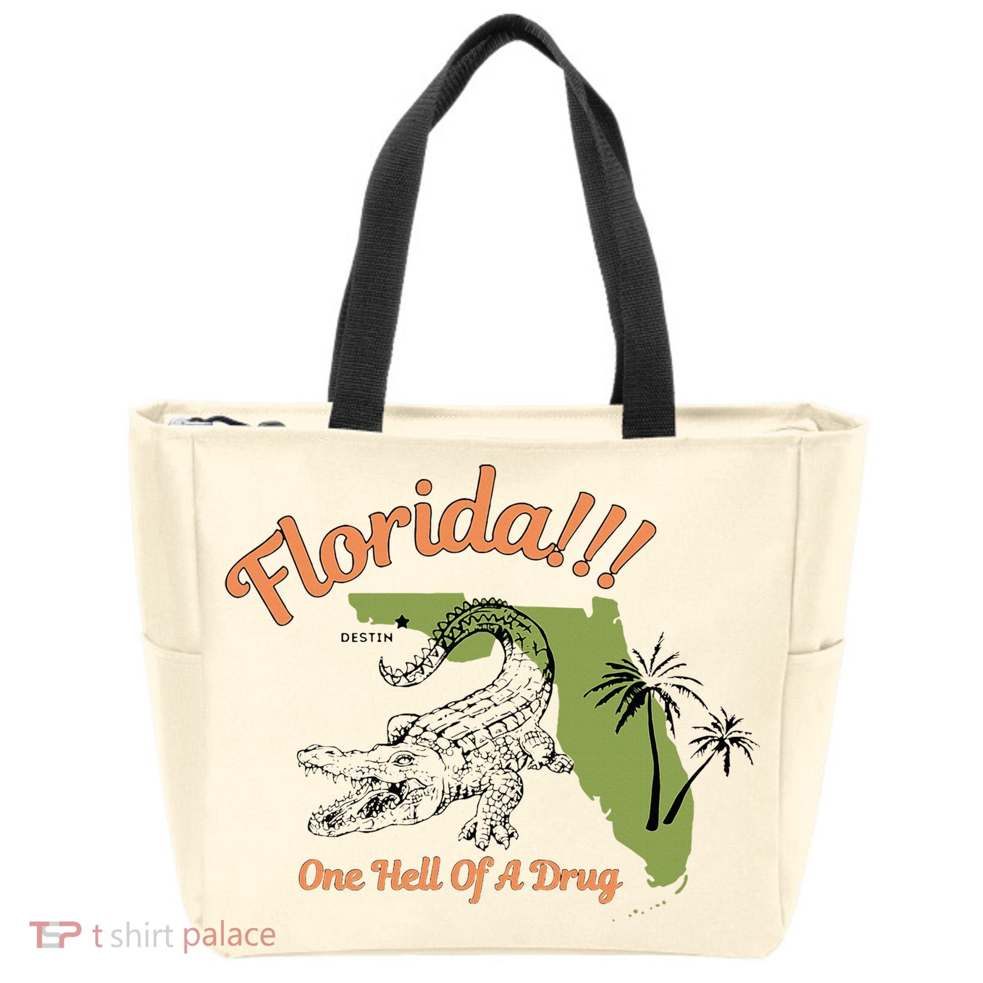 Florida One Hell Of A Drug Funny Summer Beach Tote Bag