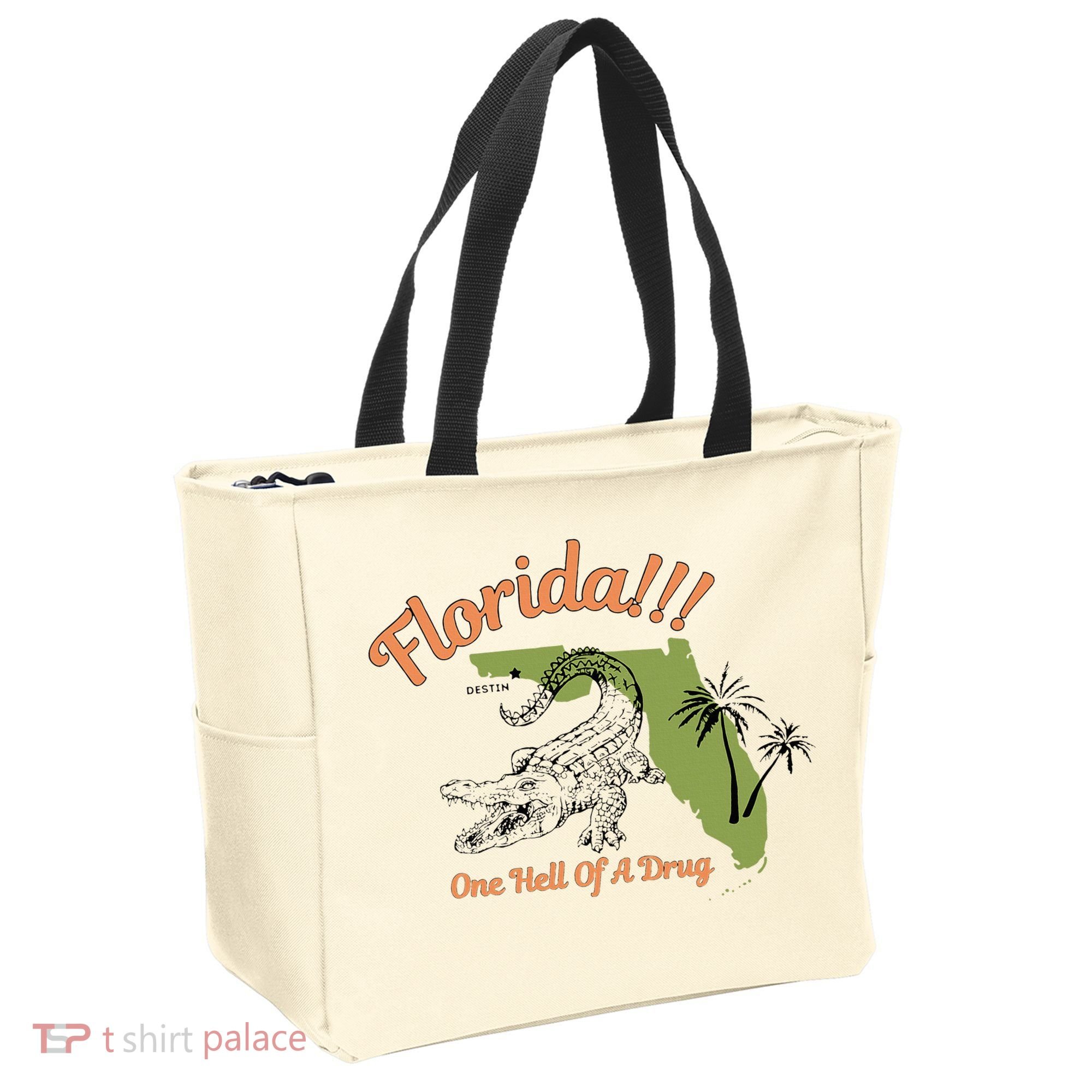 Florida One Hell Of A Drug Funny Summer Beach Tote Bag