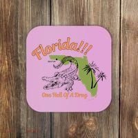 Florida One Hell Of A Drug Funny Summer Beach Coaster thumb 0