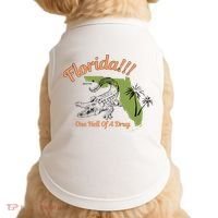 Florida One Hell Of A Drug Funny Summer Beach Doggie Tank thumb 0