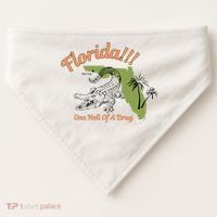 Florida One Hell Of A Drug Funny Summer Beach USA-Made Doggie Bandana thumb 0