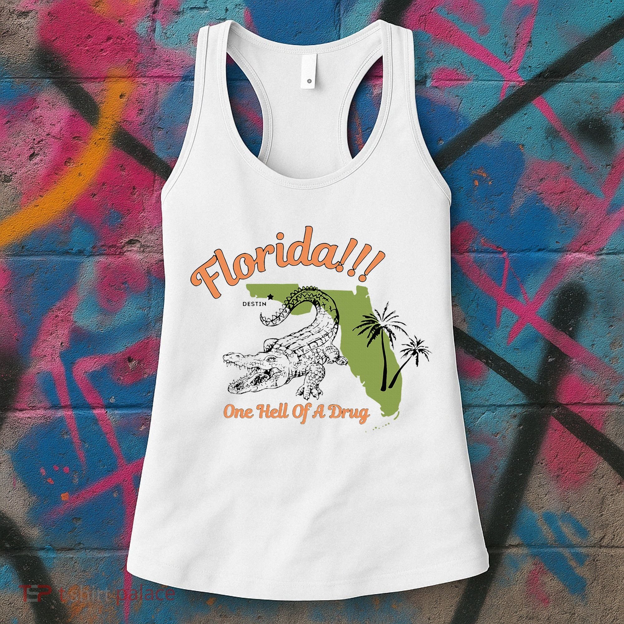 Florida One Hell Of A Drug Funny Summer Beach Women's Tank Top