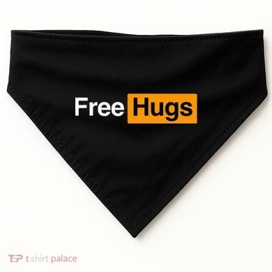 Funny Online Hugger's Delight USA-Made Doggie Bandana
