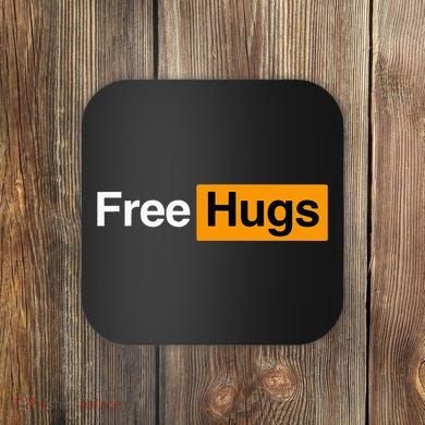 Funny Online Hugger's Delight Coaster