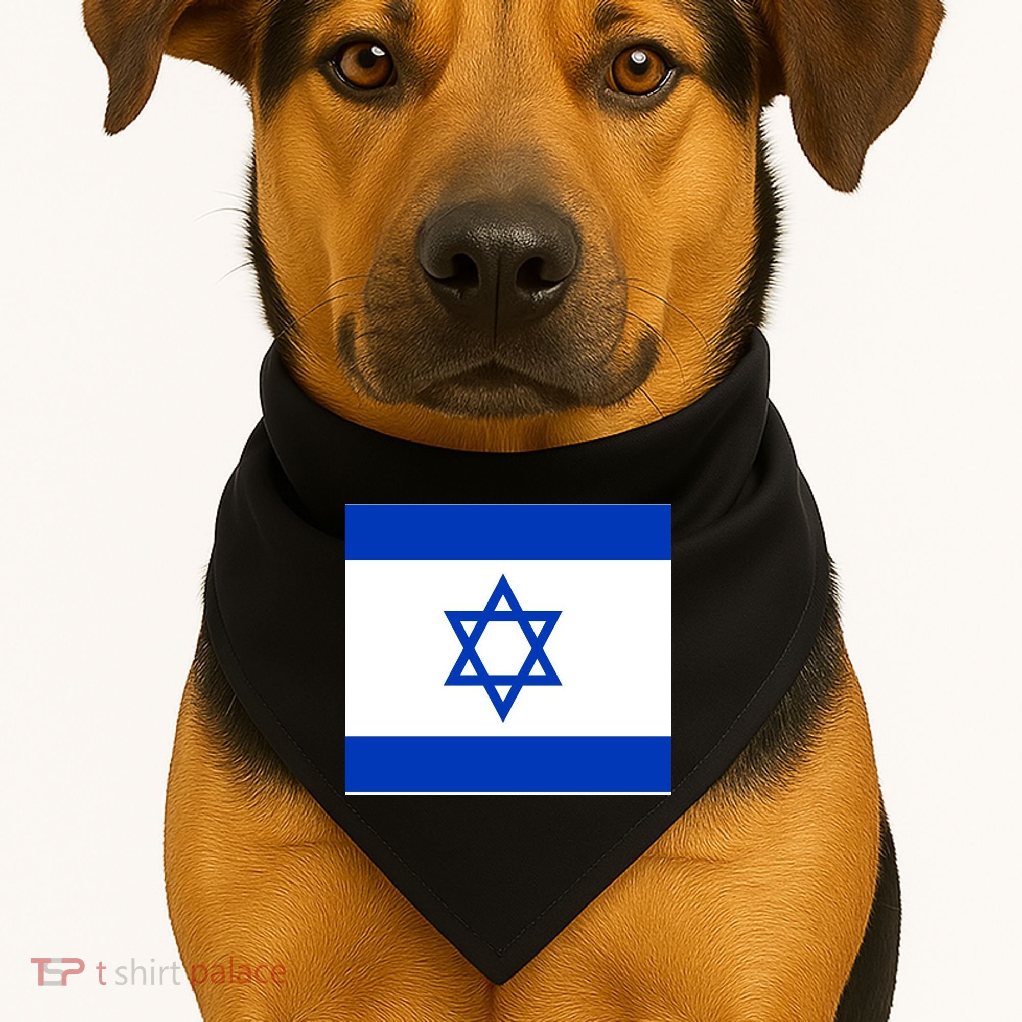 Flag of Israel USA-Made Doggie Bandana
