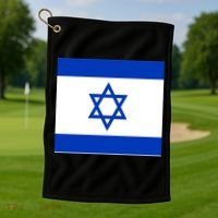 Flag of Israel Golf Towel thumb 1
