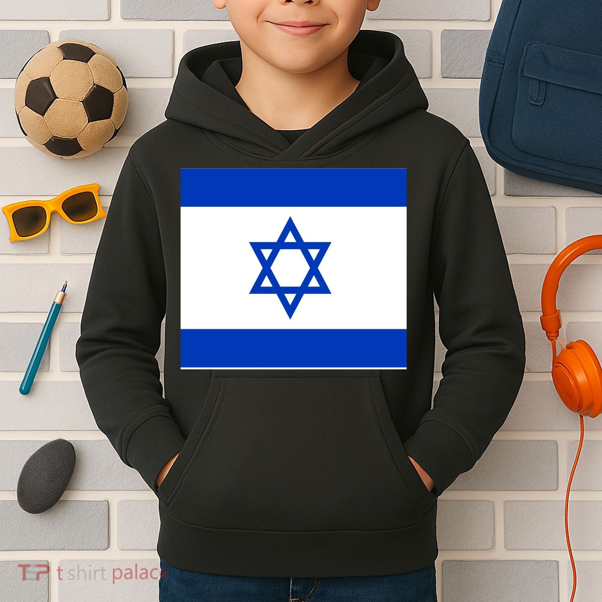 Flag of Israel Kids Hoodie
