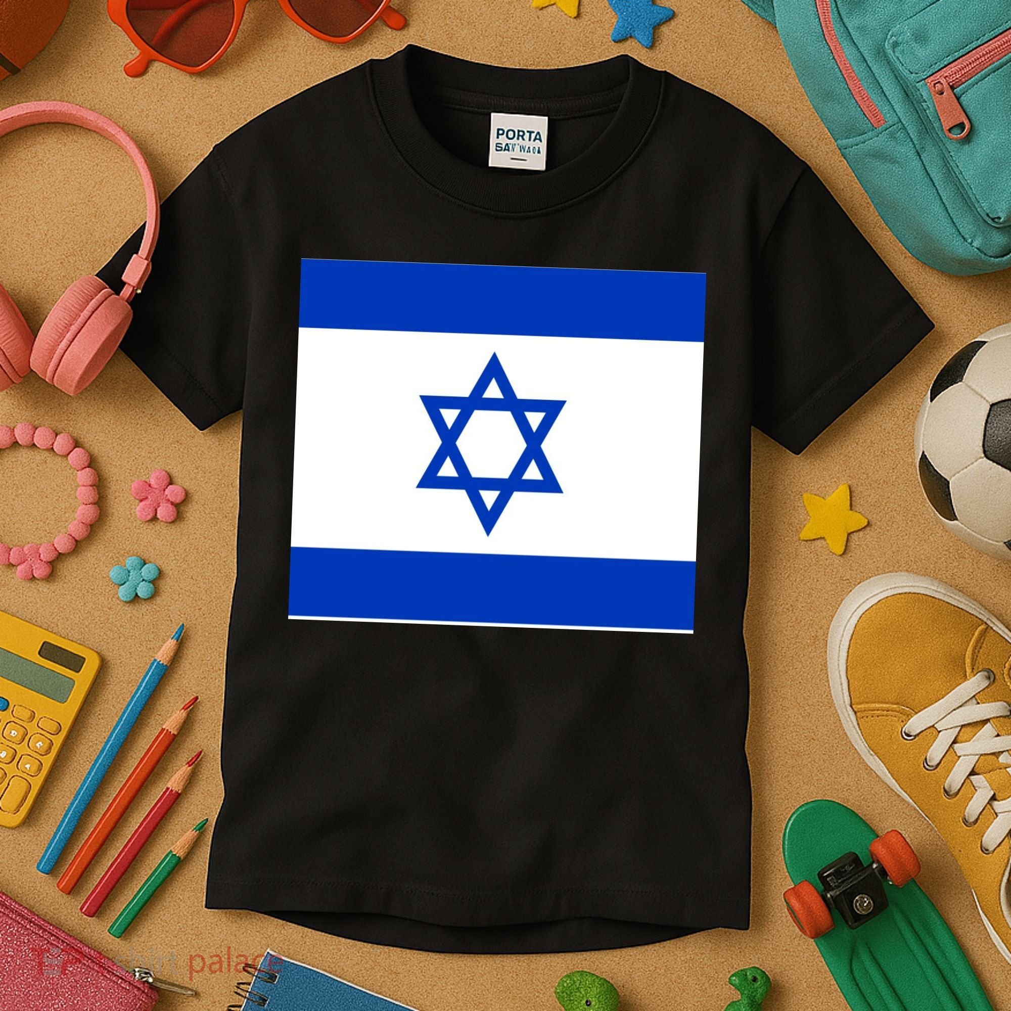Flag of Israel Kids T-Shirt