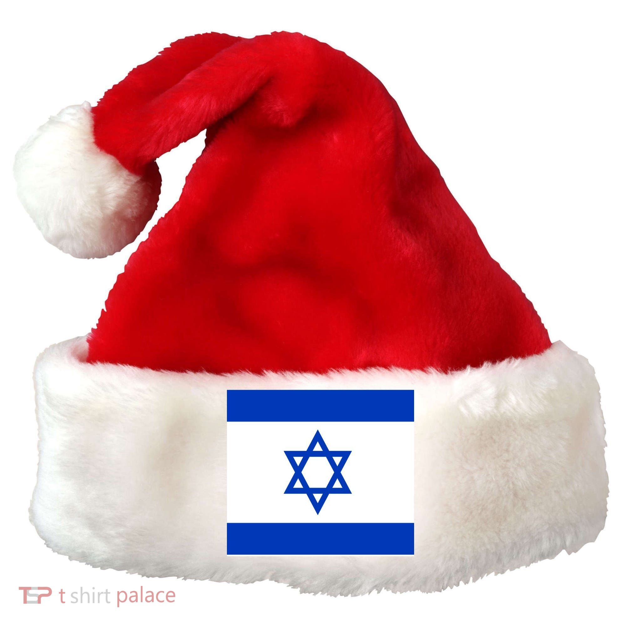 Flag of Israel Santa Hat