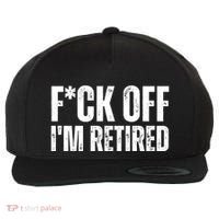 Fuck Off IM Retired Wool Snapback Cap thumb 0
