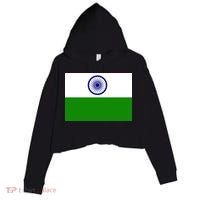 Flag of India Crop Fleece Hoodie thumb 0
