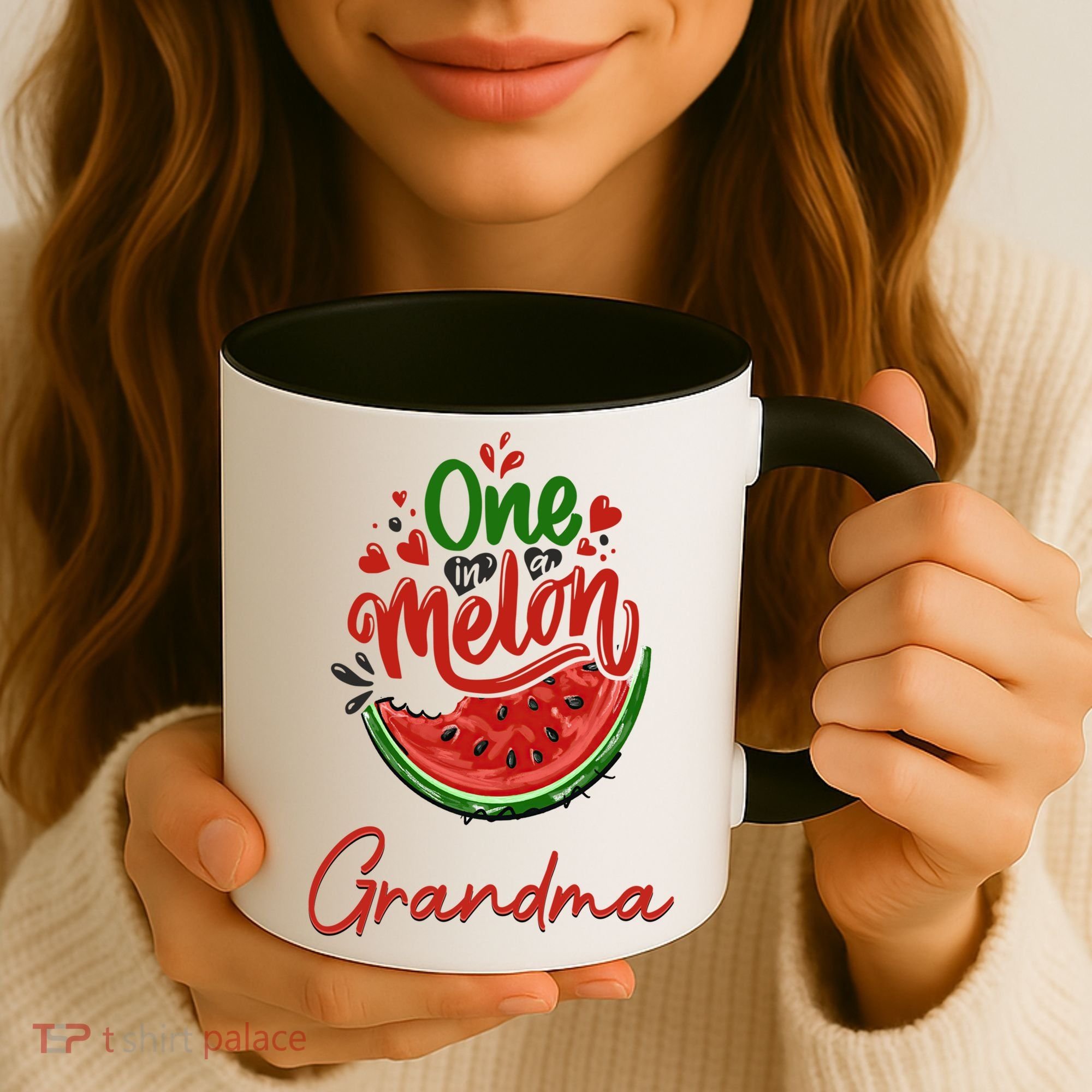 Funny One In A Melon Grandma Matching Group Funny Gift Coffee Mug