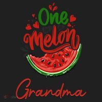 Funny One In A Melon Grandma Matching Group Funny Gift Beanie thumb 2