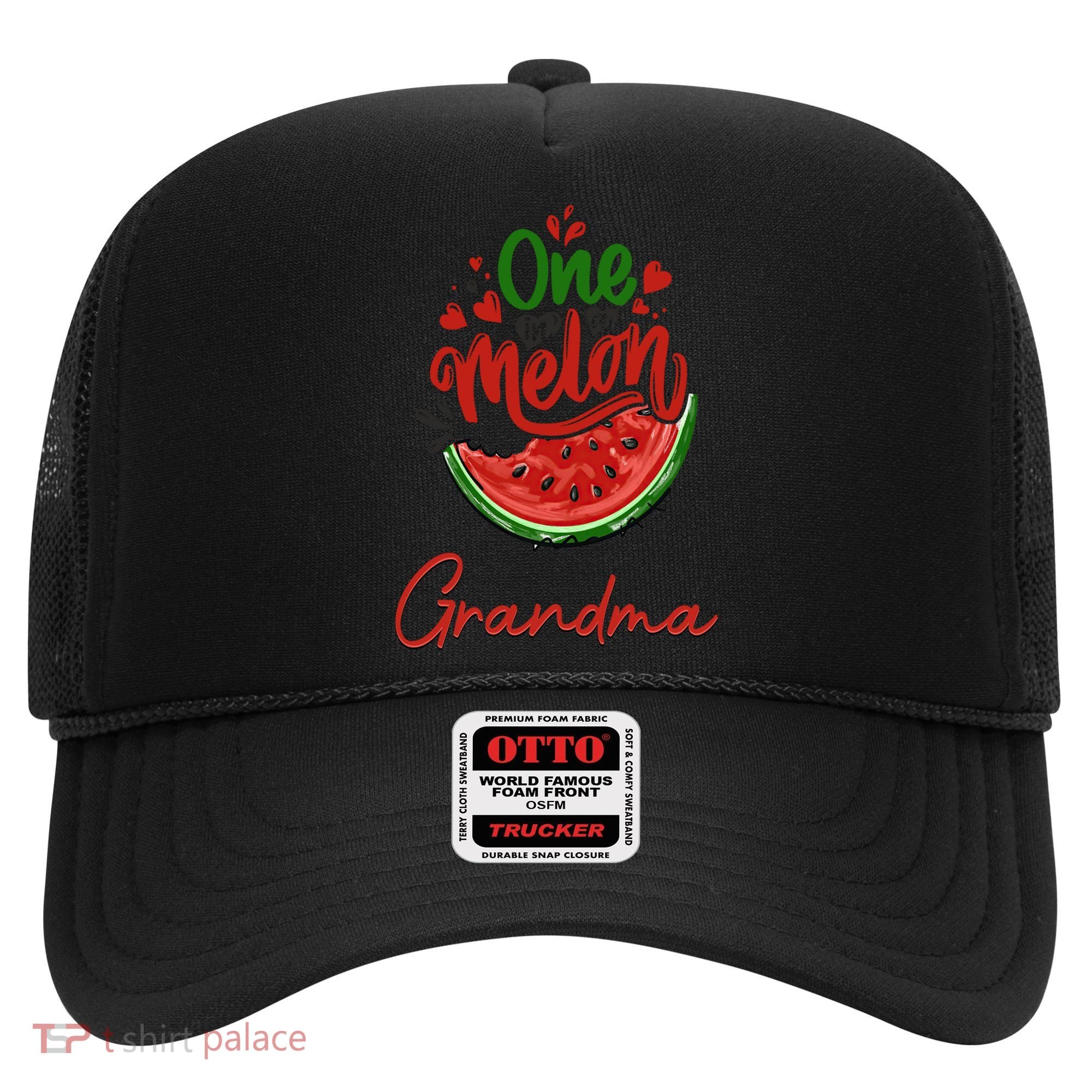 Funny One In A Melon Grandma Matching Group Funny Gift Hat