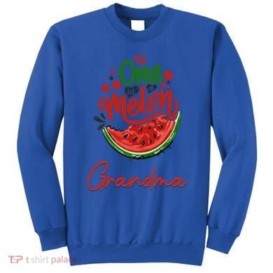 Funny One In A Melon Grandma Matching Group Funny Gift Sweatshirt