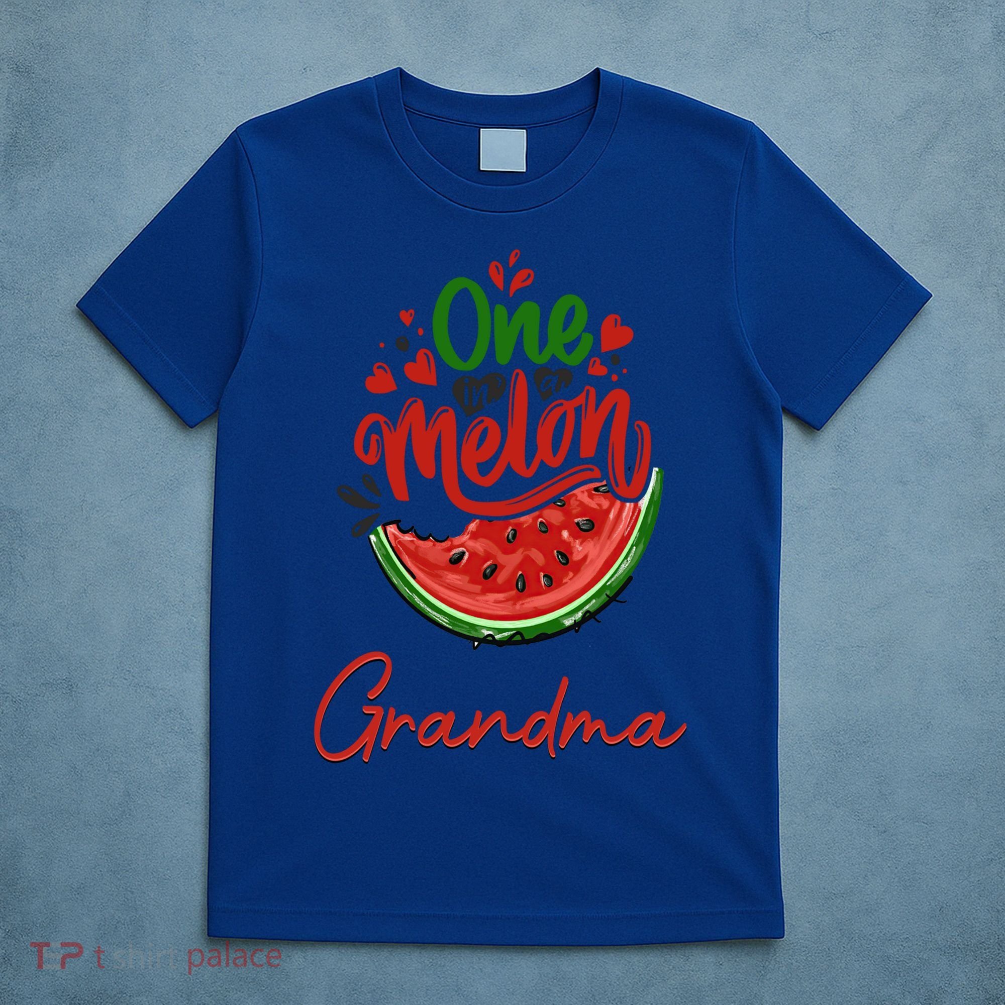 Funny One In A Melon Grandma Matching Group Funny Gift T-Shirt