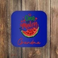 Funny One In A Melon Grandma Matching Group Funny Gift Coaster thumb 0