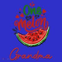 Funny One In A Melon Grandma Matching Group Funny Gift Coaster thumb 2