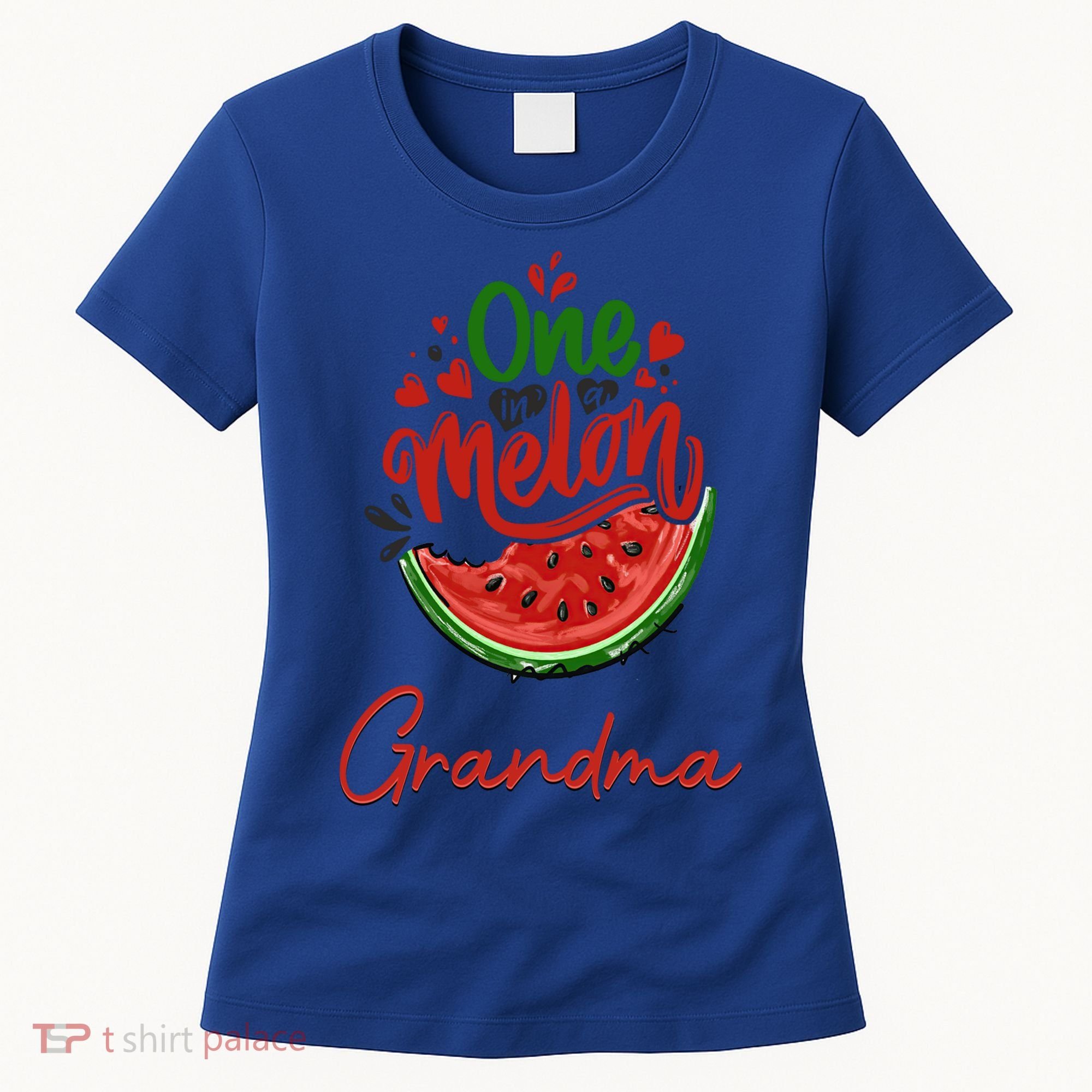 Funny One In A Melon Grandma Matching Group Funny Gift Women's T-Shirt