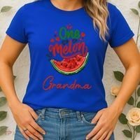 Funny One In A Melon Grandma Matching Group Funny Gift Women's T-Shirt thumb 2