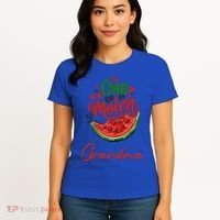 Funny One In A Melon Grandma Matching Group Funny Gift Women's T-Shirt thumb 4