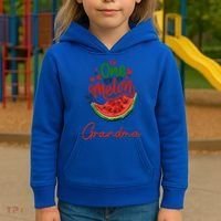Funny One In A Melon Grandma Matching Group Funny Gift Kids Hoodie thumb 3
