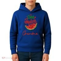 Funny One In A Melon Grandma Matching Group Funny Gift Kids Hoodie thumb 4