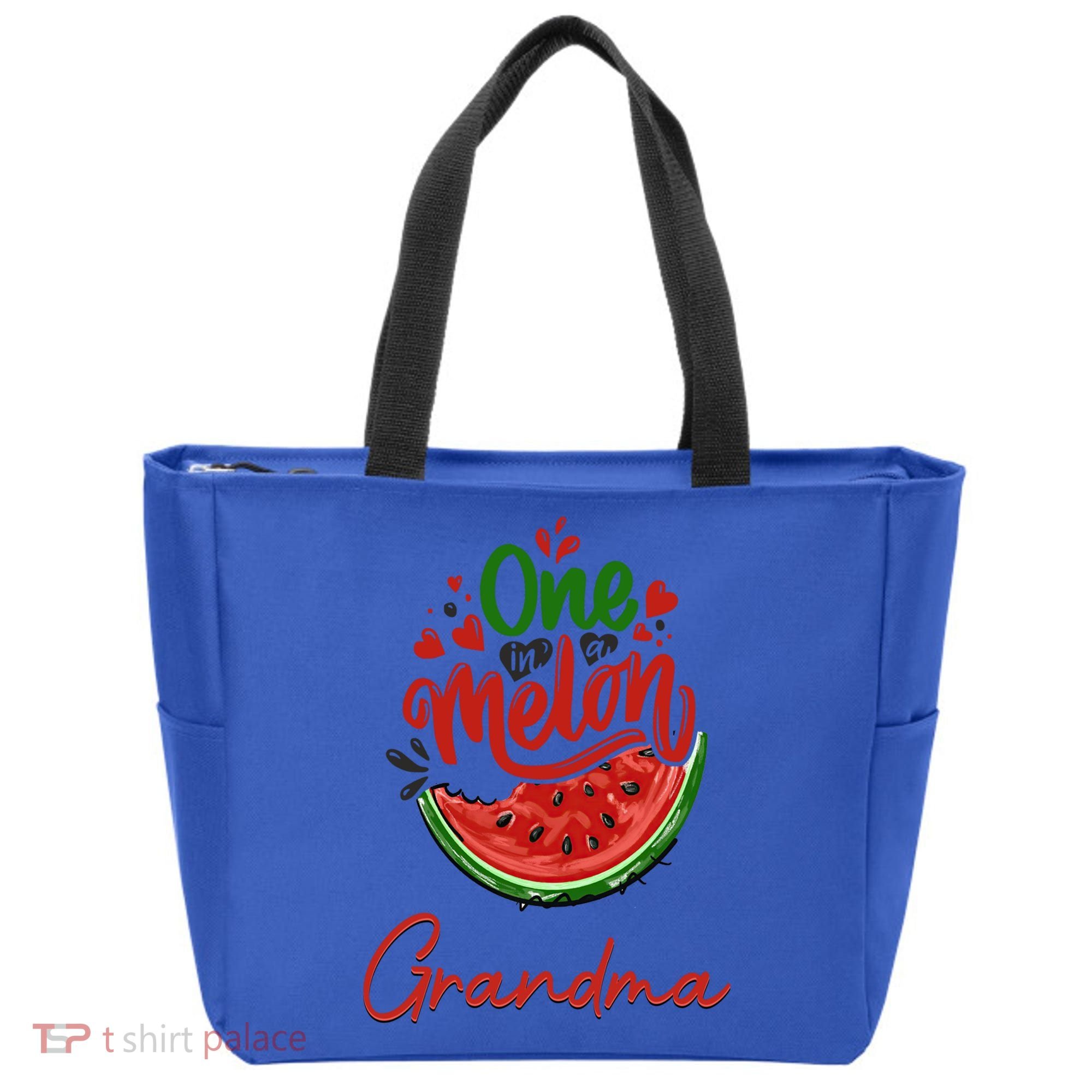 Funny One In A Melon Grandma Matching Group Funny Gift Tote Bag