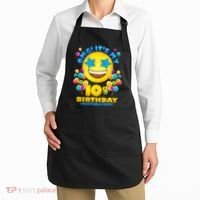 Funny OMG It's My 10th Birthday #BirthdayBoy Emoji Apron thumb 2